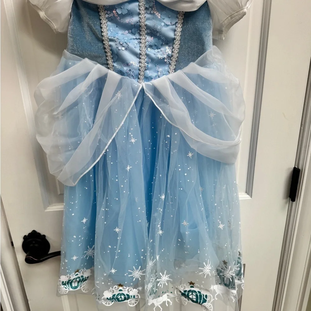 NWOT CUSTOM MADE Disney Cinderella Toddler Girl 6 Princess Dress Up Dress Gloves